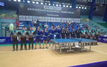 Kalsel 1 Raih Perak Beregu Putra Usai Dikalahkan Lampung di Final Kejurnas Tenis Meja di Banjarmasin 5 IMG 20251127 WA0048