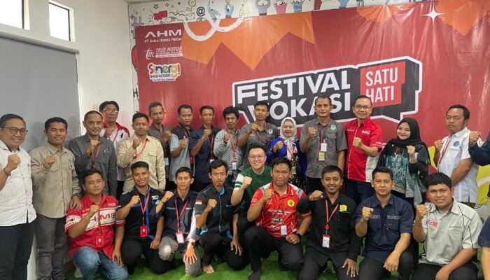 Kolaborasi Sekolah & Industri, Trio Motor Sukses Gelar Festival Vokasi Satu HATI 2026 Tingkat Kalselteng