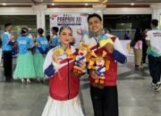 Pasangan Cinta Kajol – Sirajuddin Borong Tiga Medali Emas Dance Sport di Poprov XII 2025 Kalsel