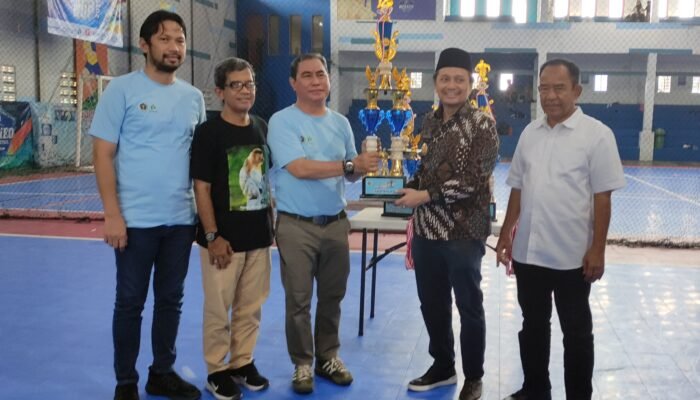 Wagub Hasnuryadi Buka Turnamen Futsal PWI – Adaro Antarwartawan 2025, Jurnalis Kalsel Antusias Bertanding