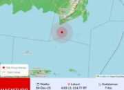 Gempa M 4,9 Guncang Tanah Laut
