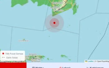 Gempa M 4,9 Guncang Tanah Laut 6 1 2 klm 5 cm gempa