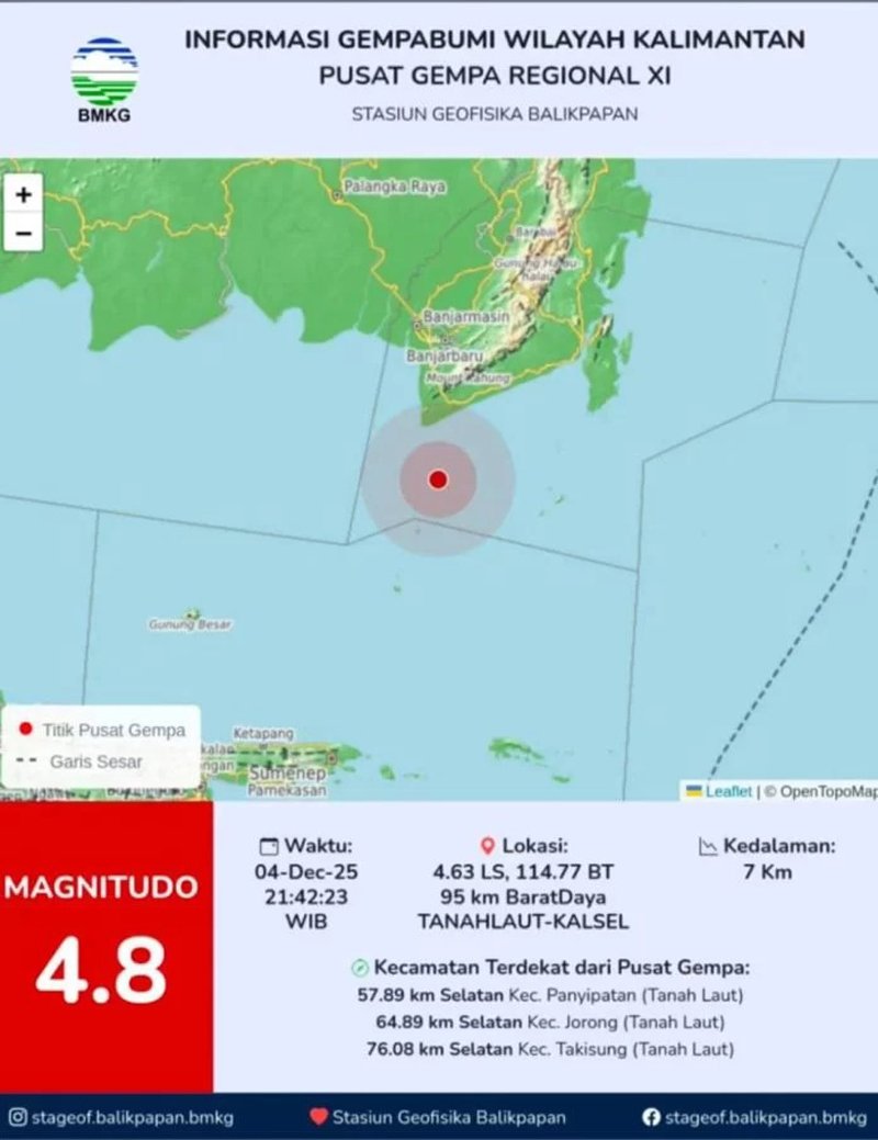 1 2 klm 5 cm gempa