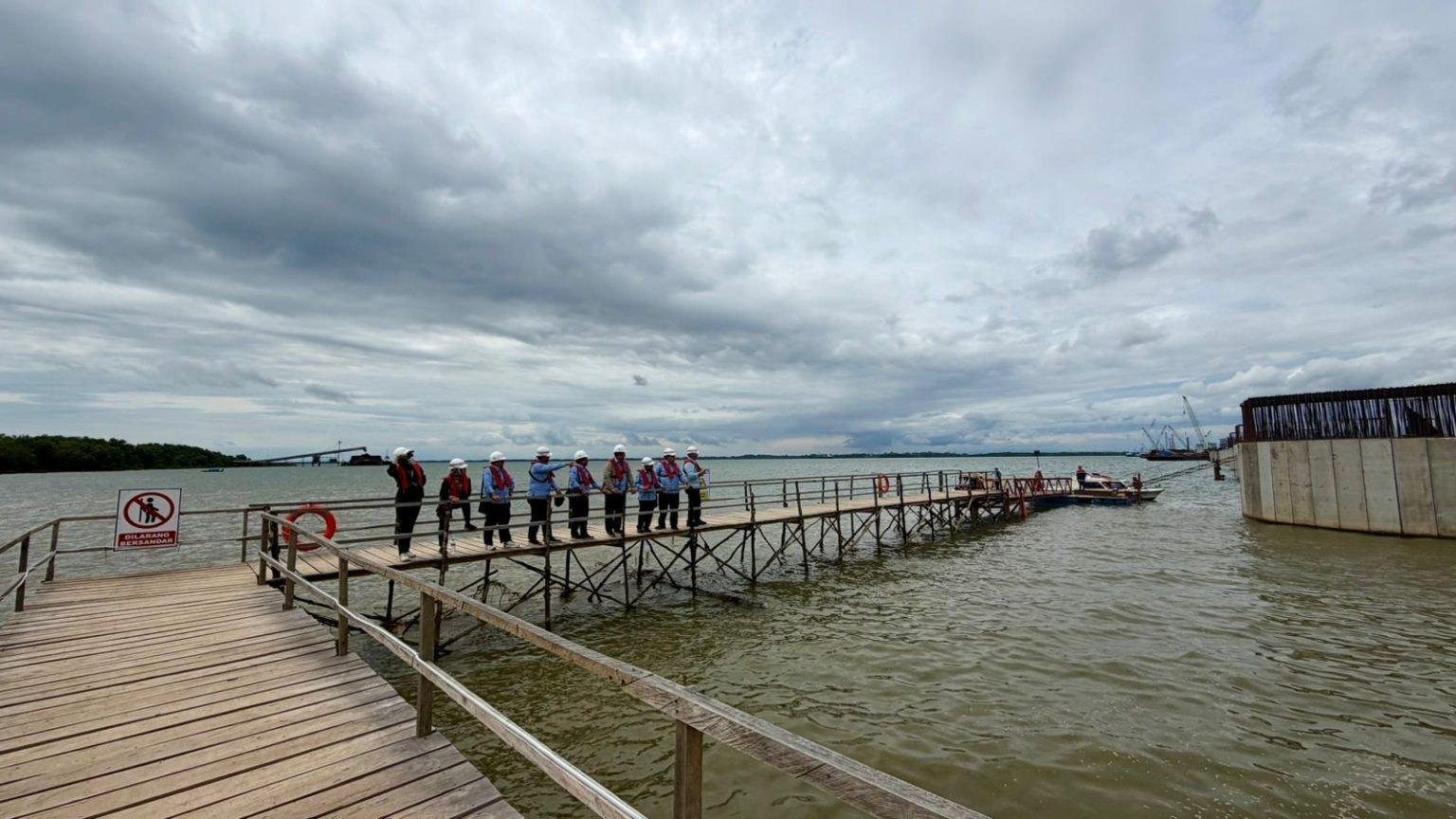 TAG, Pastikan Pembangunan Jembatan Tanah Bumbu–Kotabaru 1 1 45 klm Kontrak Pemprov 17 Pembangunan jembatan tanah bumbu