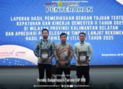 Wali Kota Yamin dan Ketua DPRD Banjarmasin Rikval Terima LHP BPK