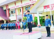Bupati HSU Pimpin Apel Bela Negara ke 77
