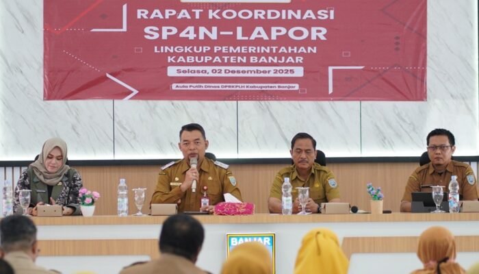 Diskominfosantik Kalteng Gelar Monev SP4N-LAPOR! 2025