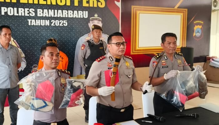 Polsek Cempaka Amankan Tersangka Pembunuhan di Kawasan Pumpung‎‎