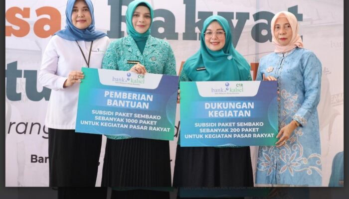 Bank Kalsel Bagikan 1.200 Paket Subsidi, Dukung Pasar Rakyat Digagas Pemprov – Pemko Banjarmasin