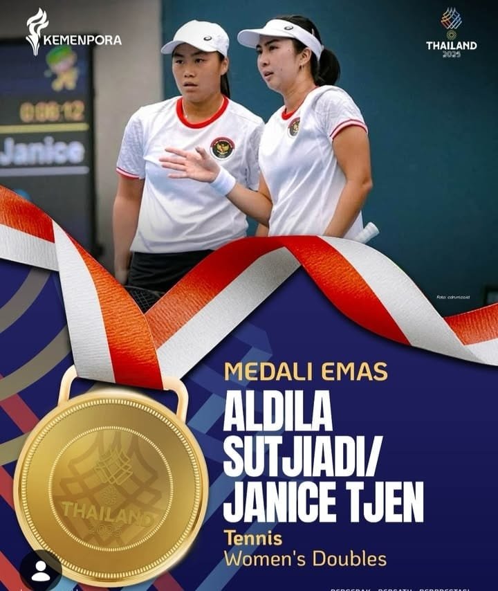 Petenis Janice/Aldila Raih Medali Emas di Ganda Putri SEA Games 2025 1 IMG 20251219 WA0029