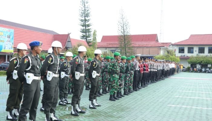 Polresta Banjarmasin Gelar Apel Pasukan Operasi Lilin Intan 2025, Libatkan 715 Personel Gabungan