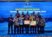 Kinerja Unggul, Kanwil Kemenkum Kalsel Raih Penghargaan Terbaik III dari Menteri Hukum