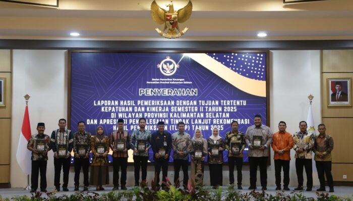 BPK Serahkan LHP Semester II 2025, Pemprov Kalsel Tuntaskan 90 Persen Temuan