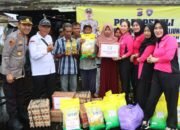 Polres HST Beri Bantuan Korban Bencana Puting Beliung