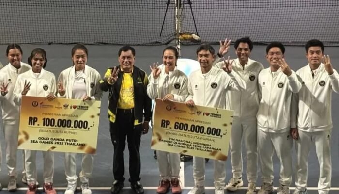 Tim Tenis SEA Games 2025 Dapat bonus Rp700 Juta dari Pelti