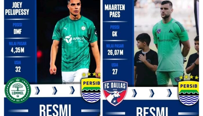 Ini Nilai Pasar Maarten Paez dan Joy Pelupessi yang akan Bergabung ke Persib Bandung