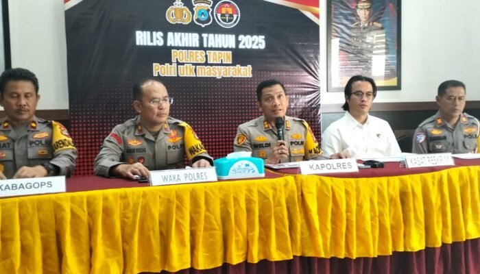 2025, Kejahatan di Tapin Turun 16 Persen
