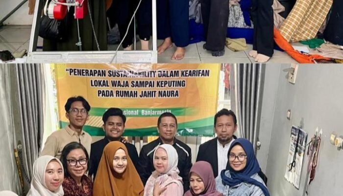 Tim Pengabdian Masyarakat STIENAS Banjarmasin Terapkan Konsep Sustainability pada Rumah Jahit Naura