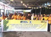 HUT ke-61 Partai Golkar, DPD Golkar Banjarmasin Bagikan 1.000 Paket Sembako Gratis