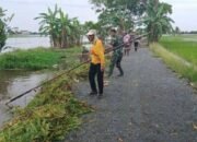 Sinergi Babinsa dan Warga Redam Risiko Banjir di Pelaihari