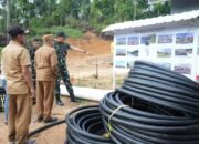 Bupati HM Rusli Tinjau Progres Pembangunan Markas Batalyon Infanteri TP 884/Saijaan