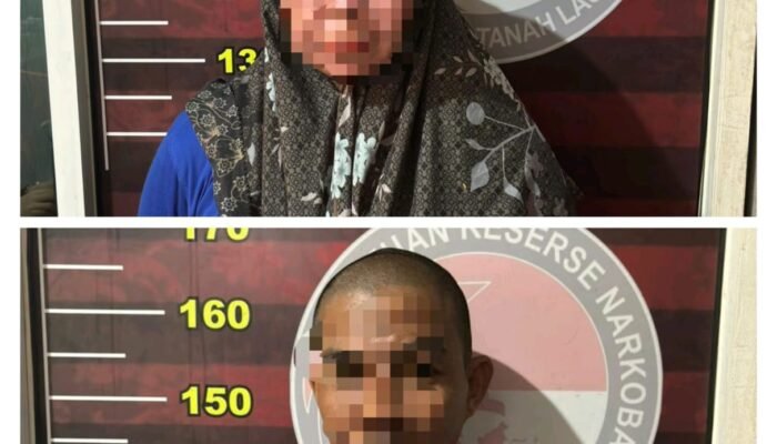 Polres Tanah Laut Amankan Seorang Wanita dan Pria Terduga Pengedar Sabu