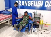 Aksi Kemanusiaan Babinsa Koramil Barabai, Donor Darah di RSUD Damanhuri