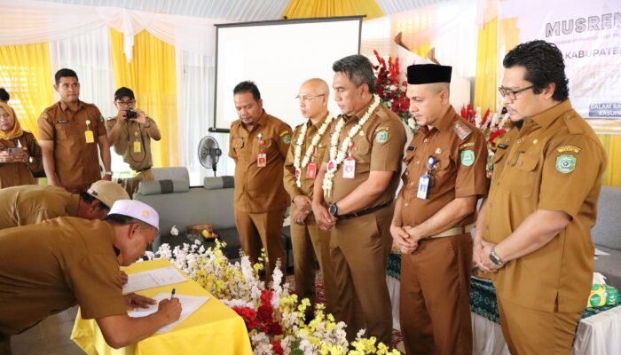 Tapin Terima Usulan Program Kegiatan Musrenbang Gabungan  Tapin Tengah–Bakarangan
