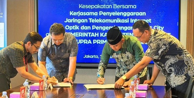 haPemkab Tala Gandeng Biznet Perluas Jaringan Fiber Optik 1 Hal 2 Tala 1 3 klm 4