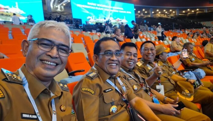 Komitmen Perkuat Sinergi Pembangunan, Bupati H Sahrujani Hadiri Rakornas 2026