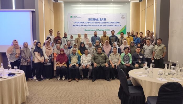 BPJS Ketenagakerjaan Banjarmasin Perluas Perlindungan Petani Lewat Penyuluh