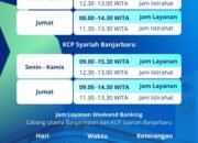 Bank Kalsel Sesuaikan Jam Layanan Selama Ramadan 1447 H