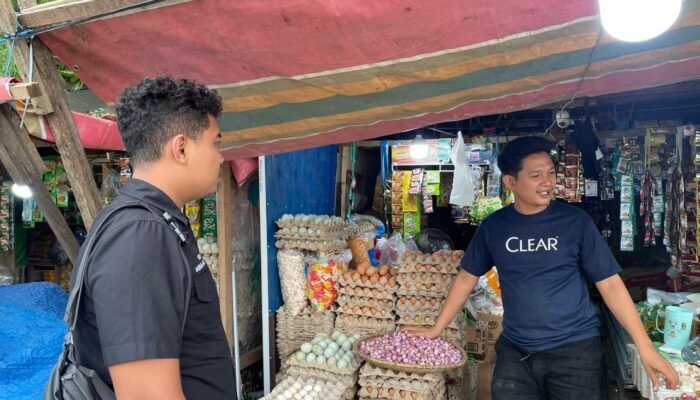 Satgasda Pangan HST Sidak Harga Bahan Pokok di Pasar Kramat Barabai