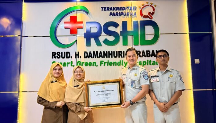 RSUD H. Damanhuri Barabai Raih Penghargaan Nasional ”Form and Diagnosis Accuracy Champion” dari PT Jasa Raharja