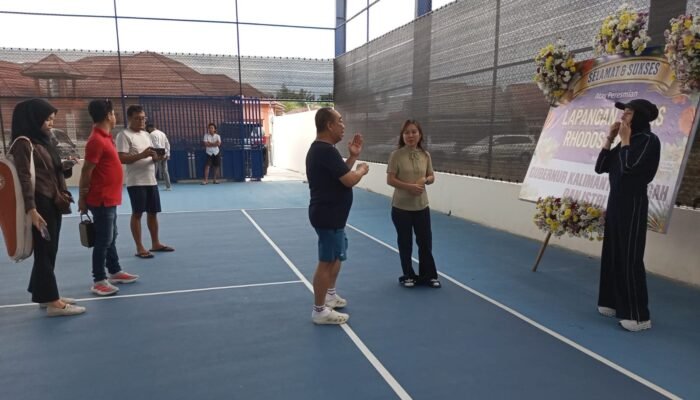 Lapangan Tennis “Rhodos Baboe” Antang Va Palangka Raya Diresmikan