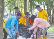 Korem-Polda Bersihkan Taman Kamboja