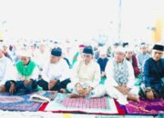 Bupati Bersama Wabup Sholat Idul Fitri di Mesjid At Taqwa Amuntai