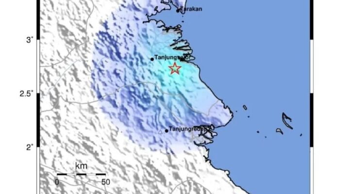 Gempa Bumi Magnitudo 3,8 Guncang Bulungan, Kalimantan Utara