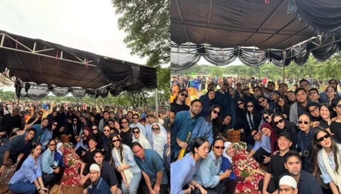 Nuansa Warna Biru Hiasi Pemakaman Penyanyi Vidi Aldiano