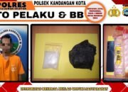 Polsek Kandangan Gerebek Rumah Pengedar Sabu di HST