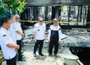 Bupati dan Wabup HSU Kunjungi Korban Kebakaran di Sungai Namang