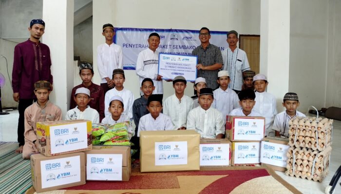 Wujud Kepedulian, BRI BO Banjarmasin Ahmad Yani Bagikan Sembako dan Tali Asih di PA Insanul Kamil