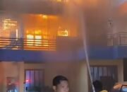 Api Hanguskan Rumah Dua Lantai di Belakang Eks Kantor PAN