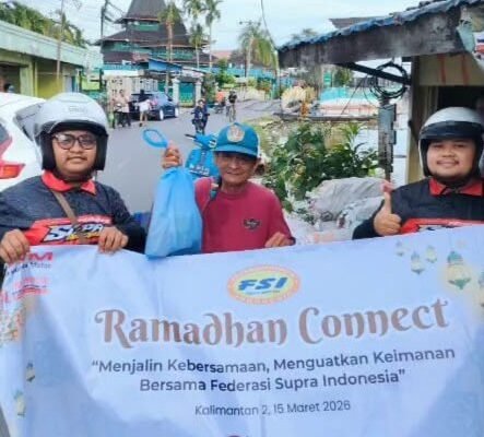 Ramadhan Connect Honda Trio Motor, Aksi Sosial Supra Banjarmasin Club untuk Masyarakat