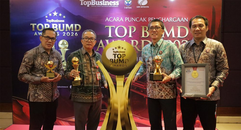 1 3 klm Kontrak Pemprov 14 Gubernur raih penghargaan Top Pembina BUMD