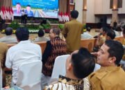 Bupati HSS Ikuti Rakornas Mitigasi Kekeringan Pertanian