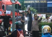 Polresta Banjarmasin Pastikan Aksi Kamisan Aman dan Tertib Meski Hujan Deras