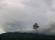 Gunung Lewotobi Laki-laki di Flores Timur Kembali Meletus, Kolom Abu Capai 500 Meter
