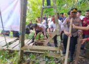 Polres HST Rehab Jembatan Rusak Untuk Lintasan Masyarakat