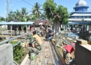 Progres 50 Persen, Pembangunan Jembatan Garuda di Desa Paya Besar Terus Dikebut